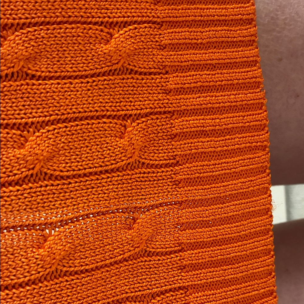Ralph Lauren Black Label Silk Orange Knit tunic - Picture 7 of 11